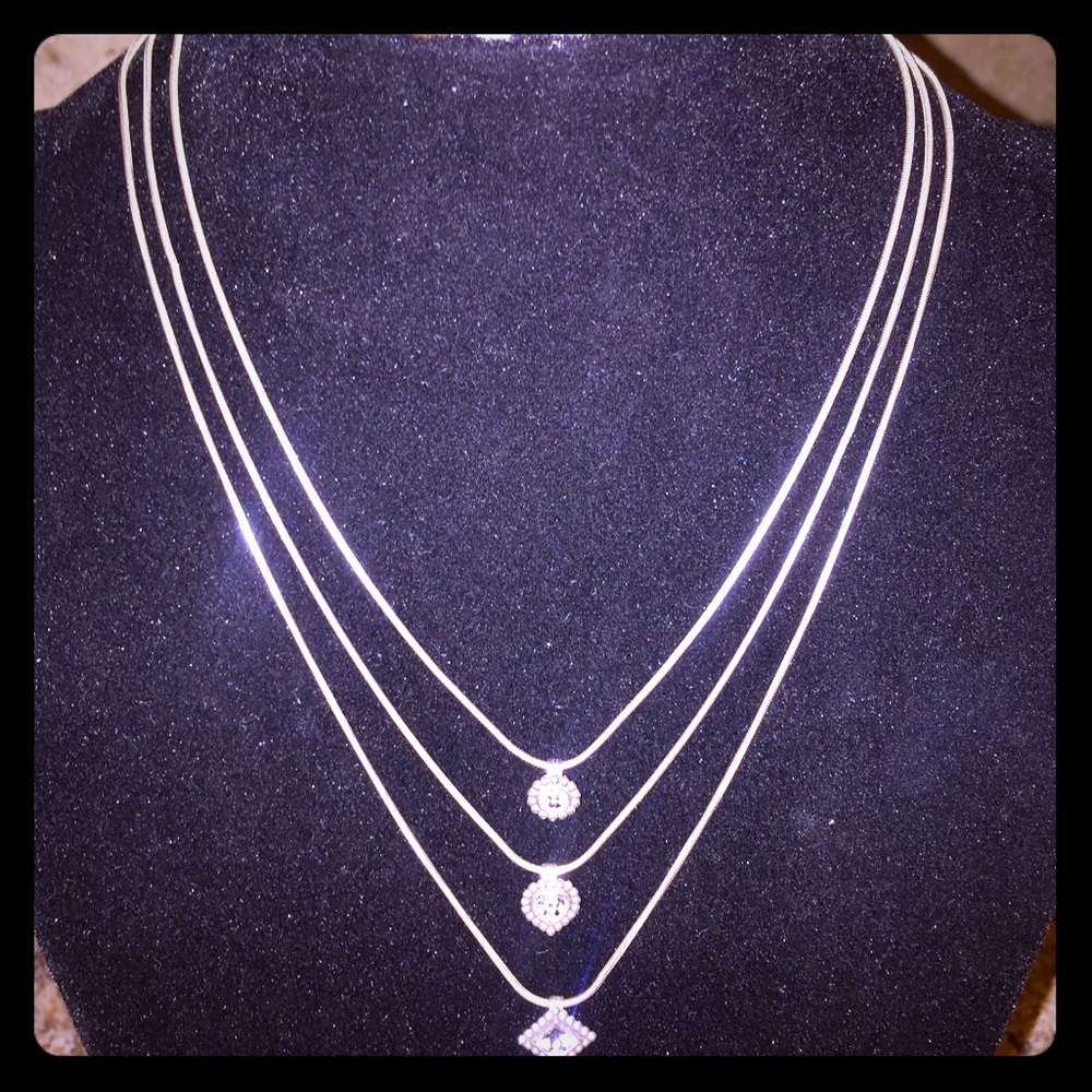 Brighton 3 tiered Rhinestone Necklace!